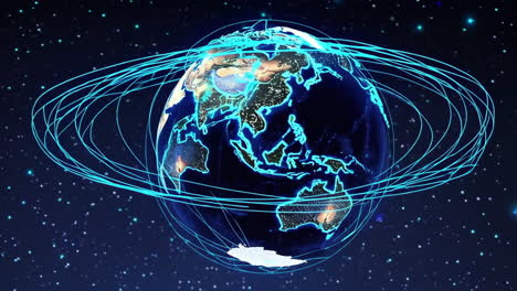 global network earth visualization