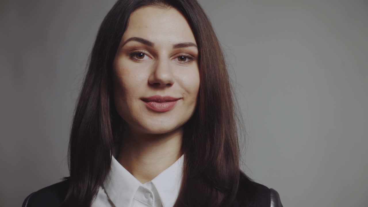 Babe in studio. Babe in studio looking at camera, smiling