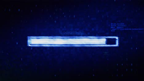 loading error and spyware alert messages on glitch screen