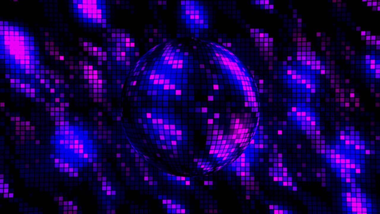 Il ballo della discoteca sulla pista da ballo