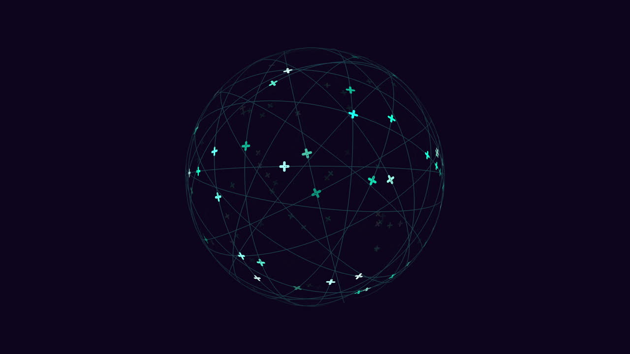 Complex network of interconnected nodes a visual representation