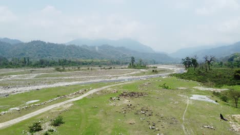 natural beauty of india and bhutan border or highland