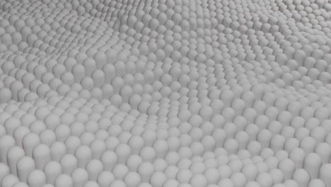 white round 3d shapes wavy movement. simple motion graphic looped animation