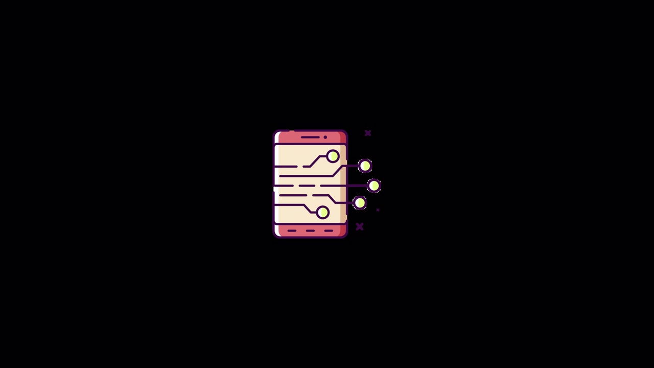 Mobile electronics Icon Animation