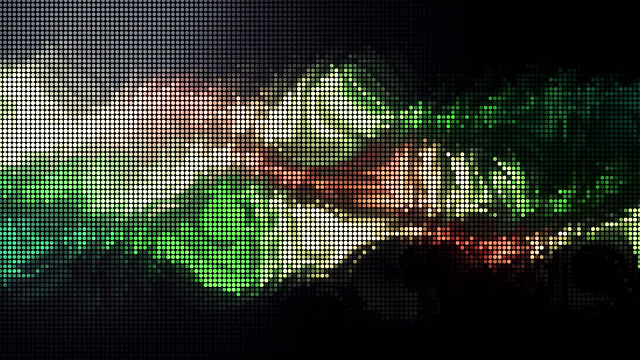 exhibición de luz punteada abstracta