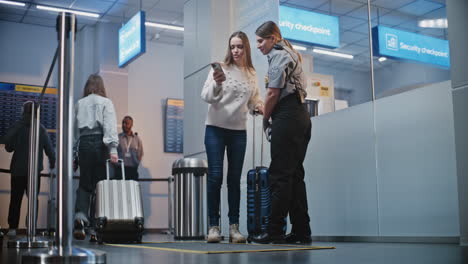 airport security checkpoint interactions