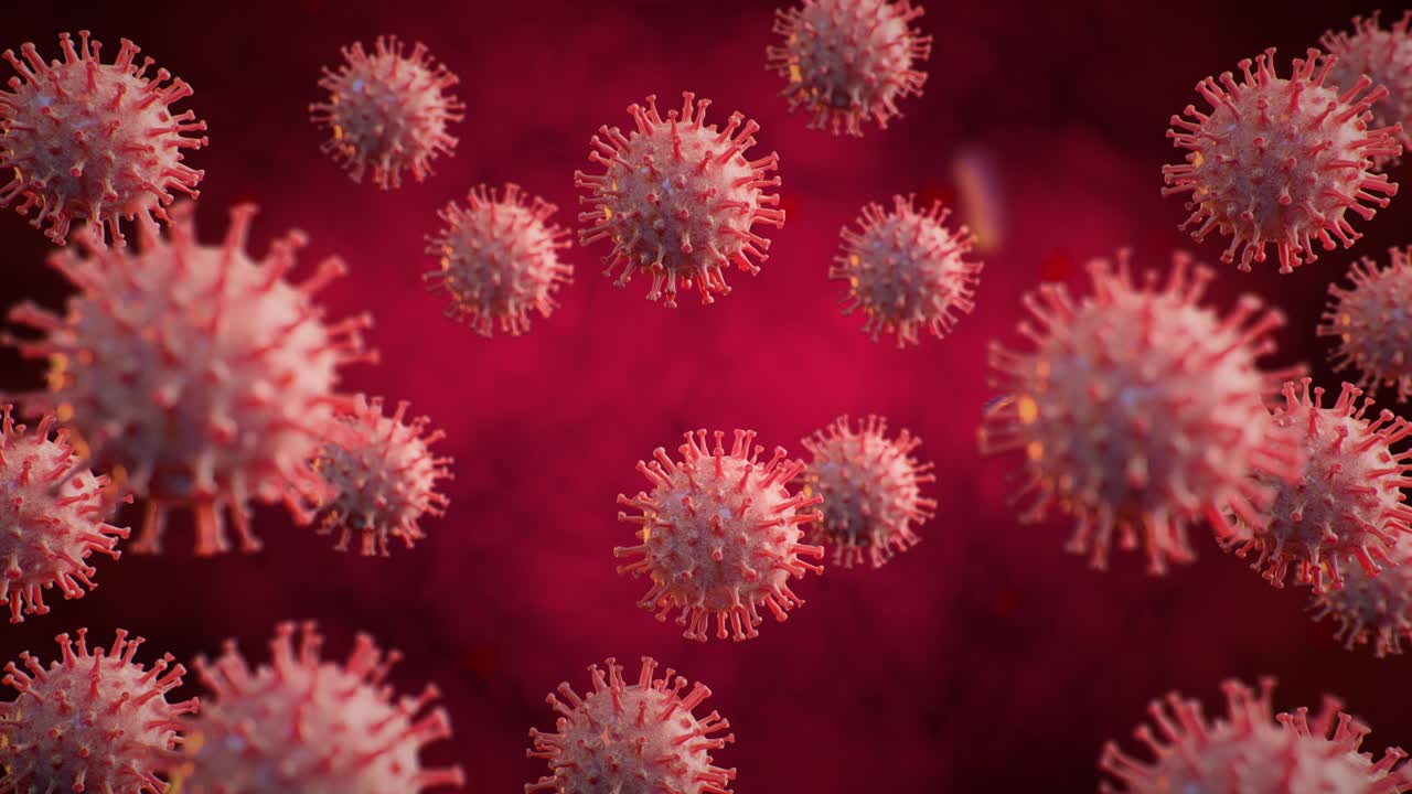 Concetto di Coronavirus, video 4K in loop