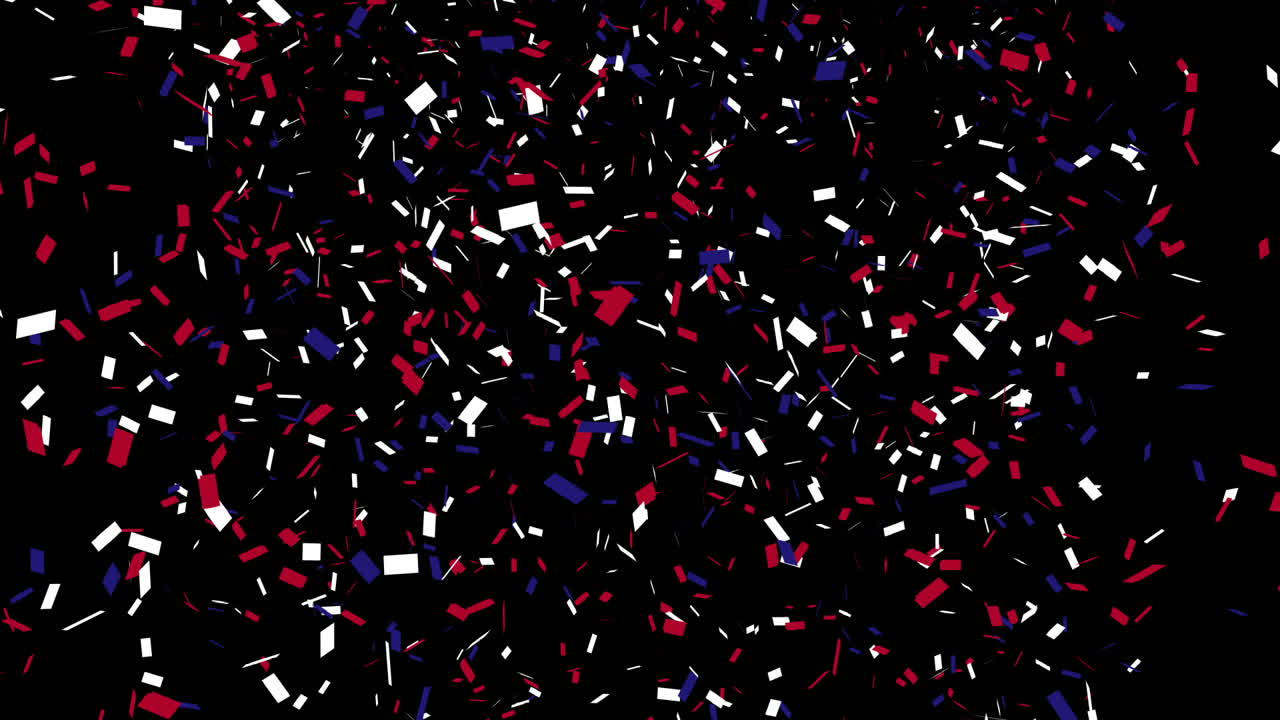 미국 발의 색의 콘페티