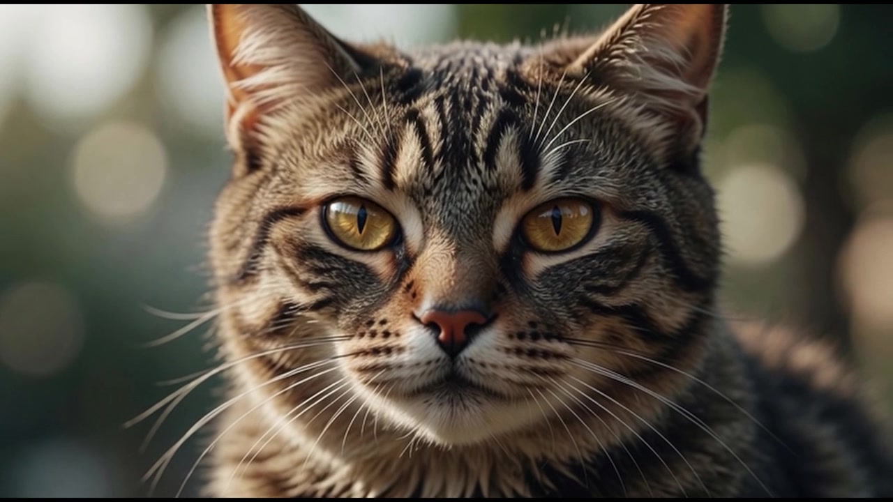 Ritratto ravvicinato di un gatto soriano che ammicca