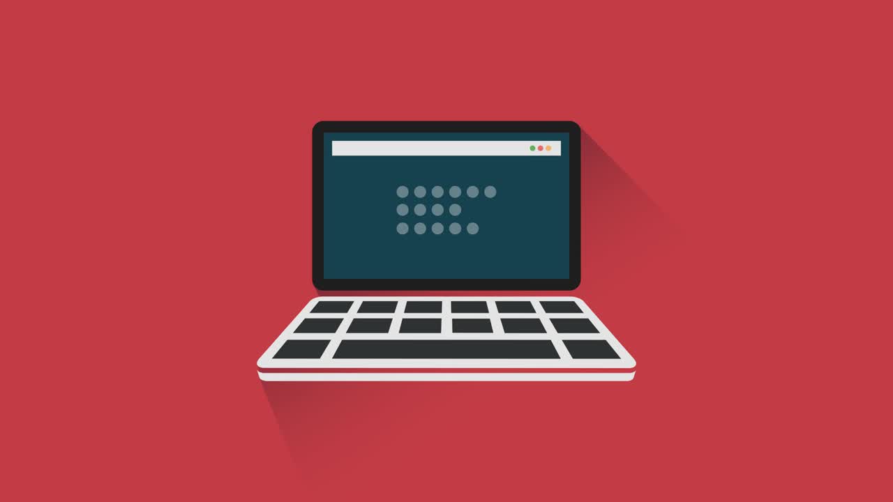 Animated computer icon