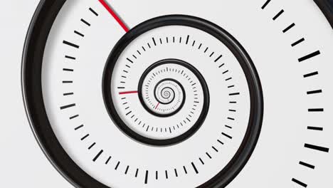 spiral clock: a hypnotic visual representation of time