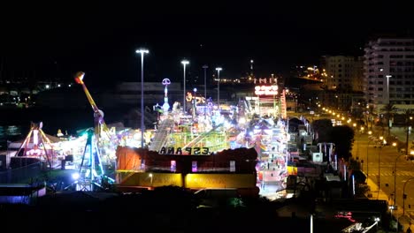 view of an amusement park from far and above