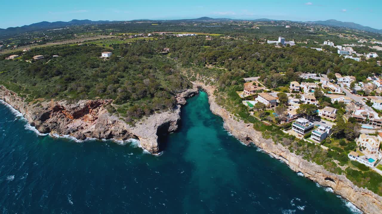 Palma de Mallorca, spansk Balearisk Ø, kystlinje