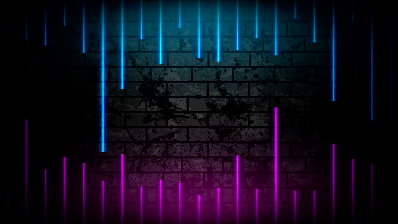 Blue purple neon lines technology grunge motion background