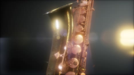 el saxofón tenor dorado