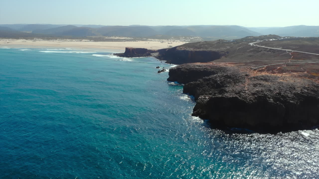 Coastal Scenery with Cliffs and Ocean