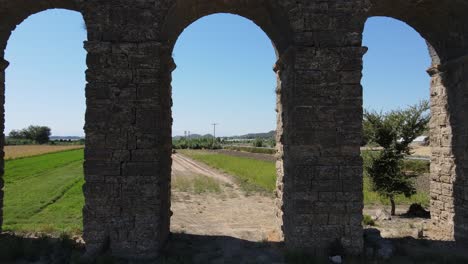 columnas del acueducto vista aérea