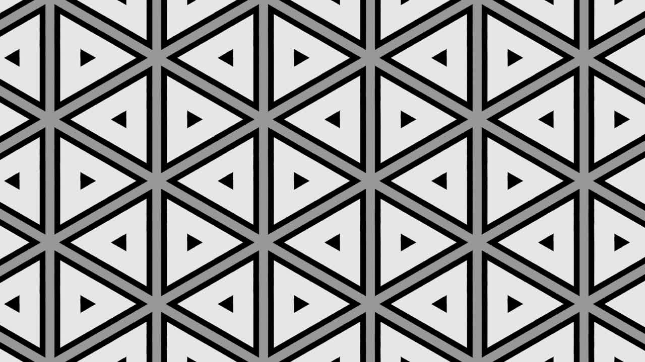 黒と白のグラフィックパターン ストロボスコープと催眠効果で サイズが大きくなり 縮小します