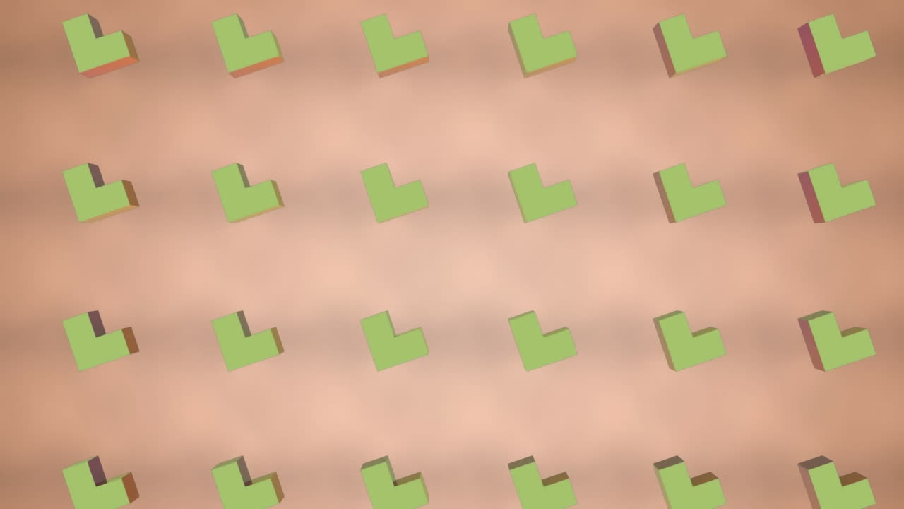 animación de formas en movimiento sobre un fondo gris