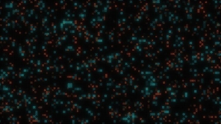 4K Abstract Small Square lined up a lot is a Digital Circuit Background Loop Animation. Digital interface connection and global communication technology futuristic background