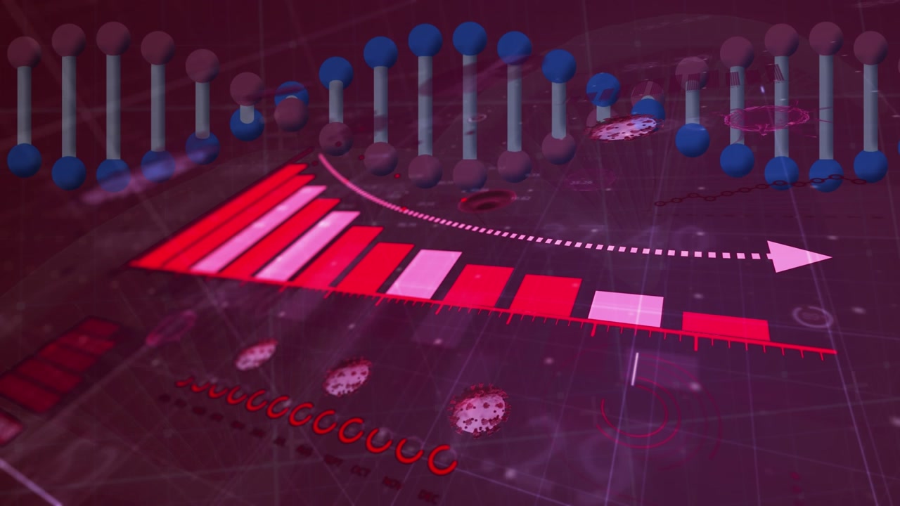 Animation of you win text over city landscape