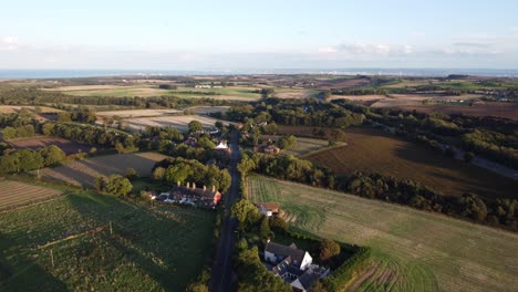 Drone-Shot-of-Castle-Eden-Village-in-County-Durham---Scenic-Aerial-Drone-4K-HD