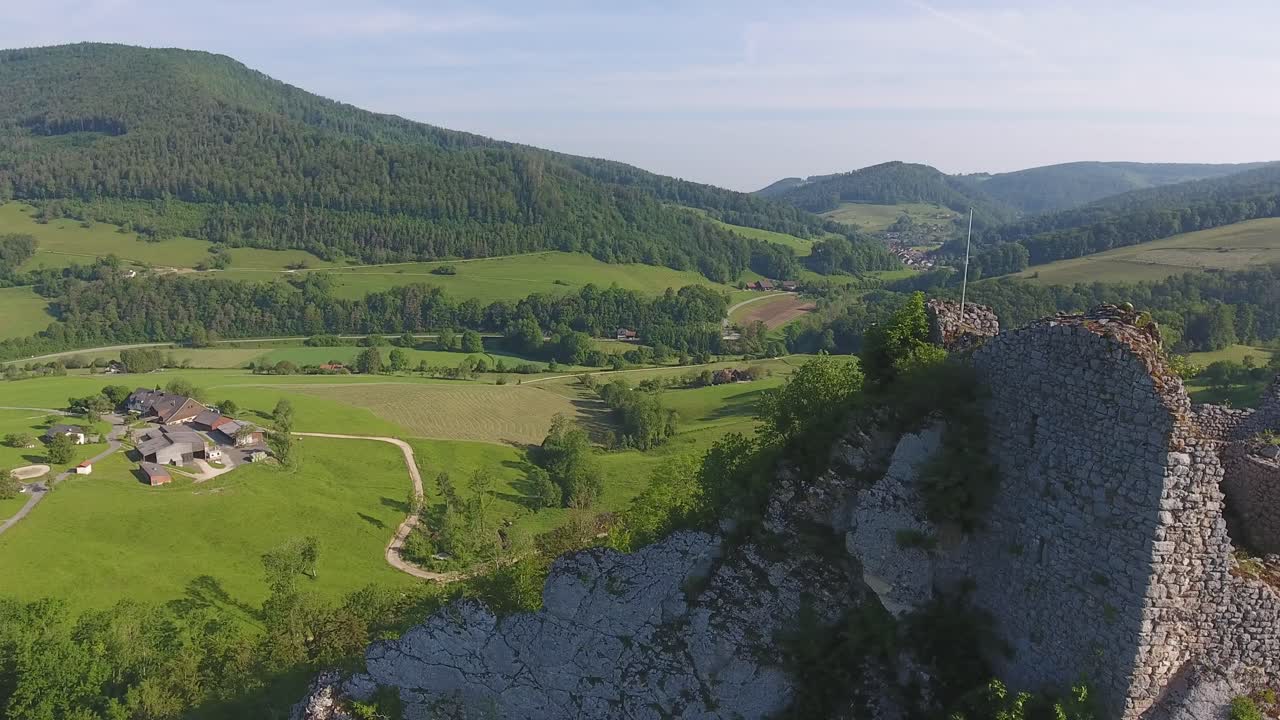 el castillo de alt-bechburg está en holderbank en el cantón de solothurn en suiza