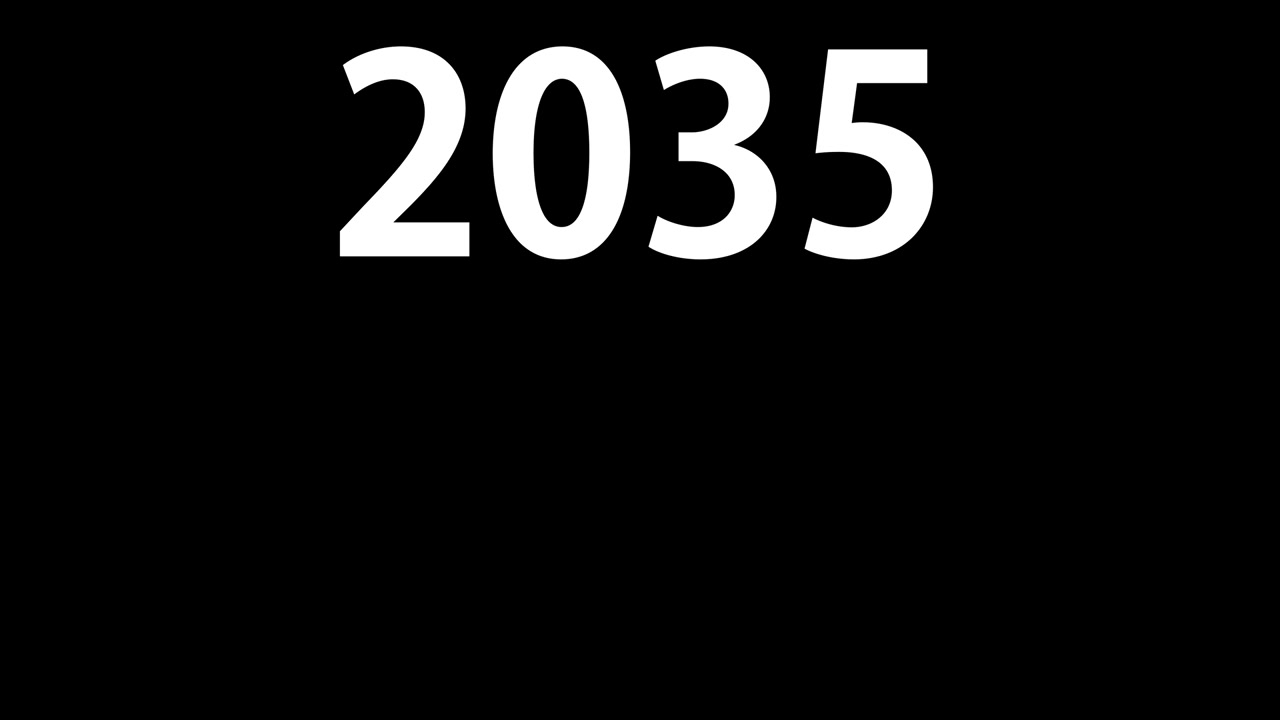 2035 animazione di testo motion graphics