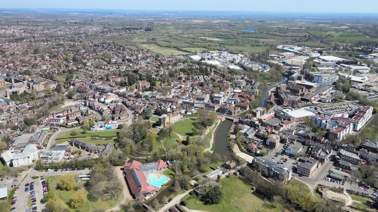 tonbridge kent uk aéreo alto establecimiento tiro 4k