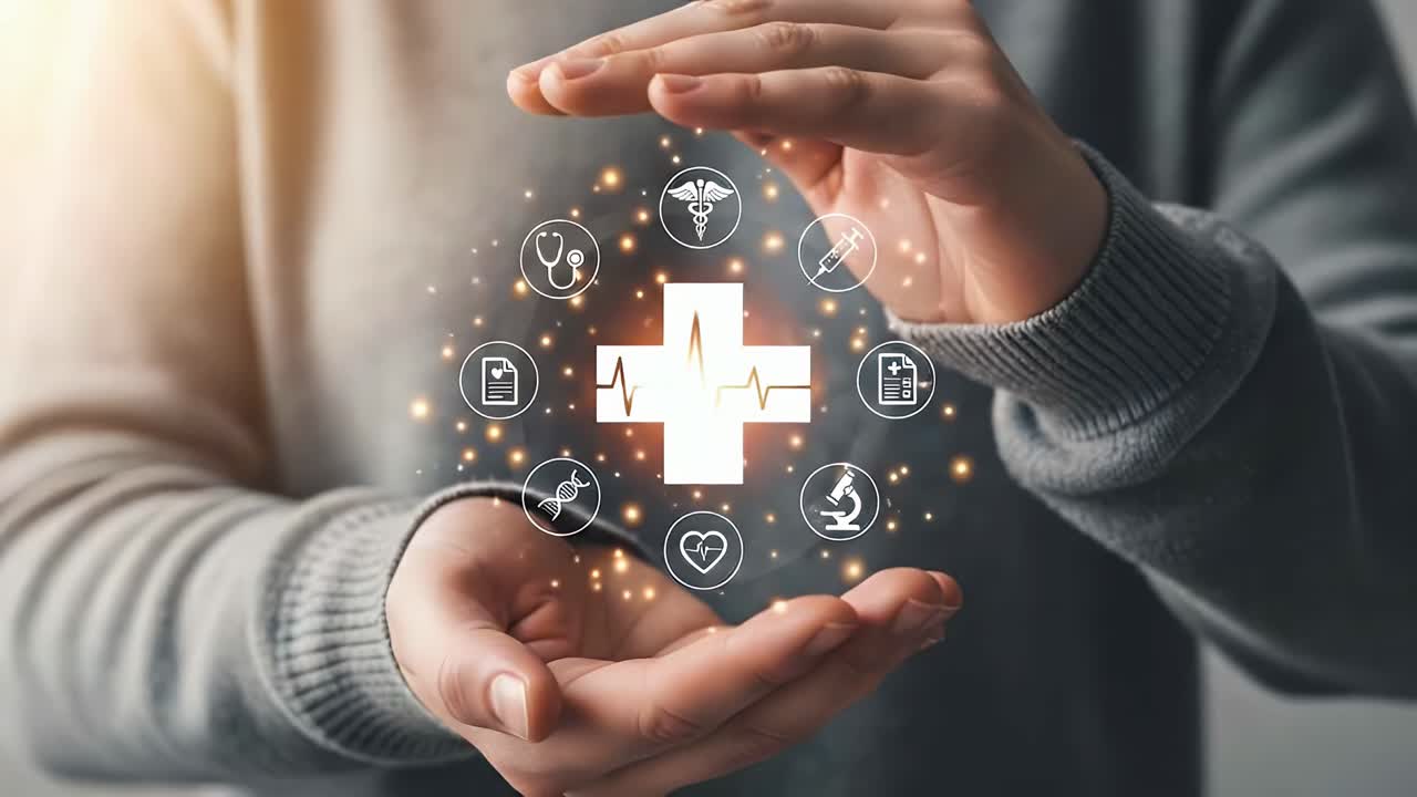 A person is holding a hand up to protect a heart symbol