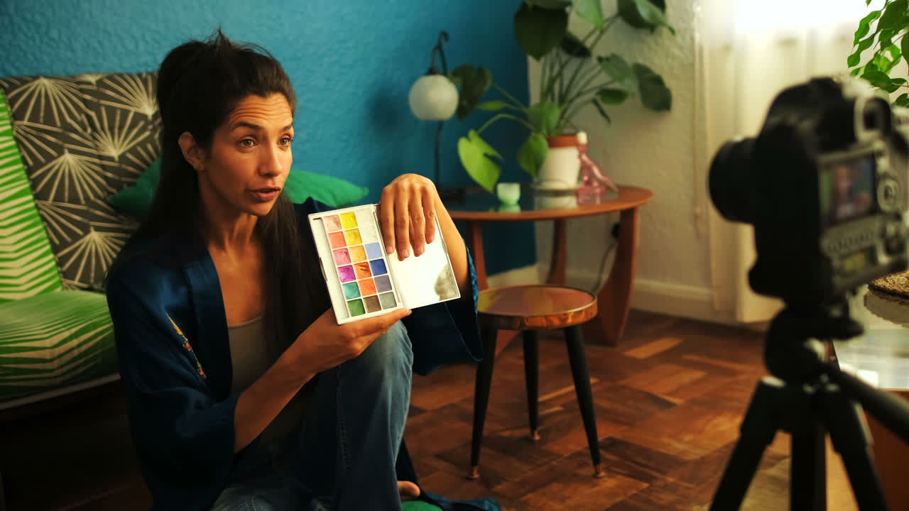 blogger interactuando acerca de los cosméticos 4k