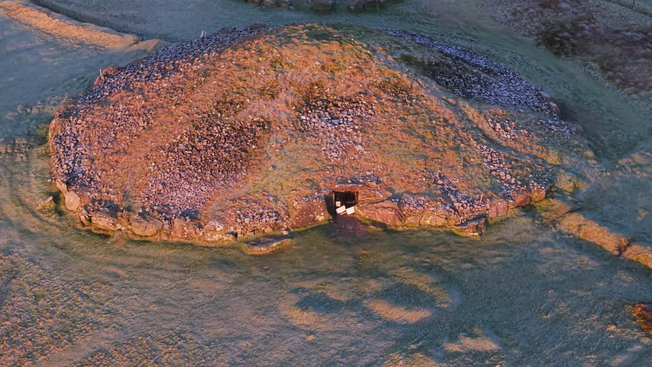 Aerial View Of Loughcrew Cairns Tomb Near Oldcastle, County Meath, Ireland.