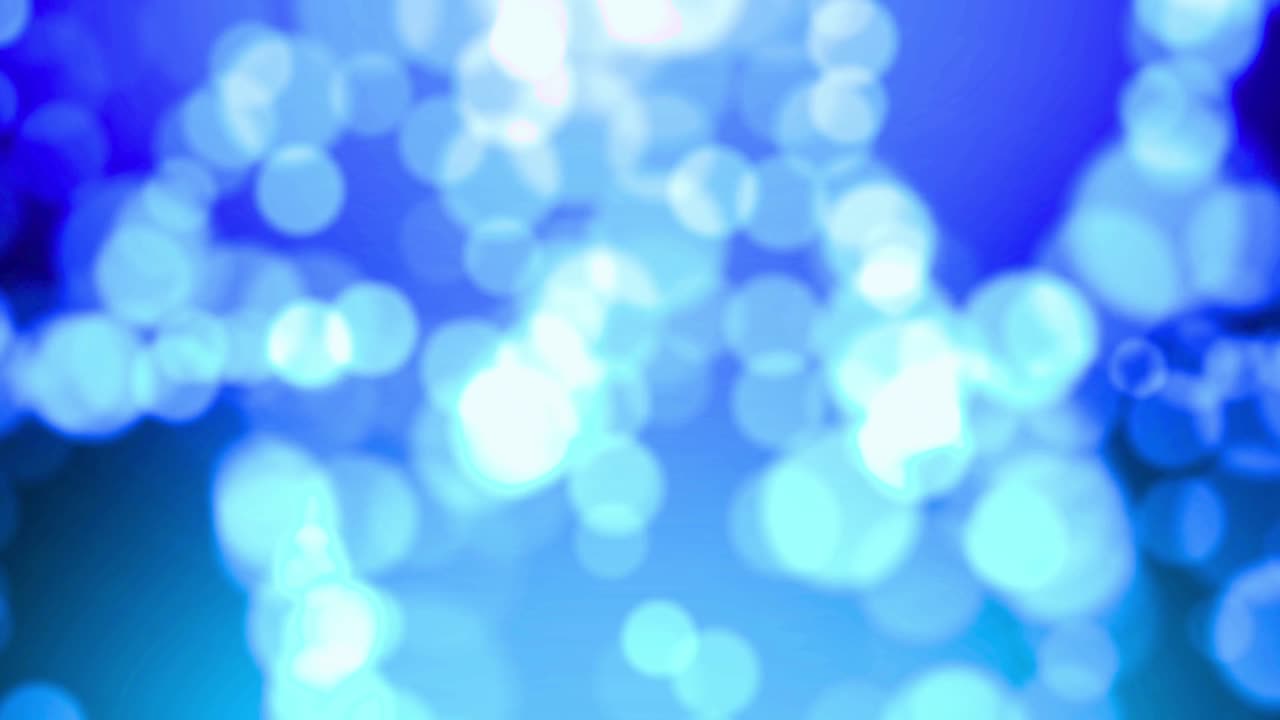 Fundo Abstrato em Movimento com Luzes Bokeh Azuis Cintilantes
