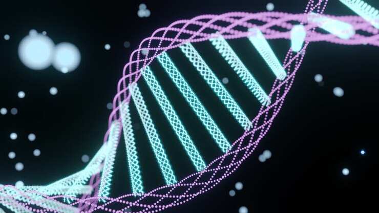 Glowing DNA Double Helix