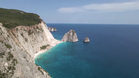 zakynthos clifftop 13 peaks in very distance