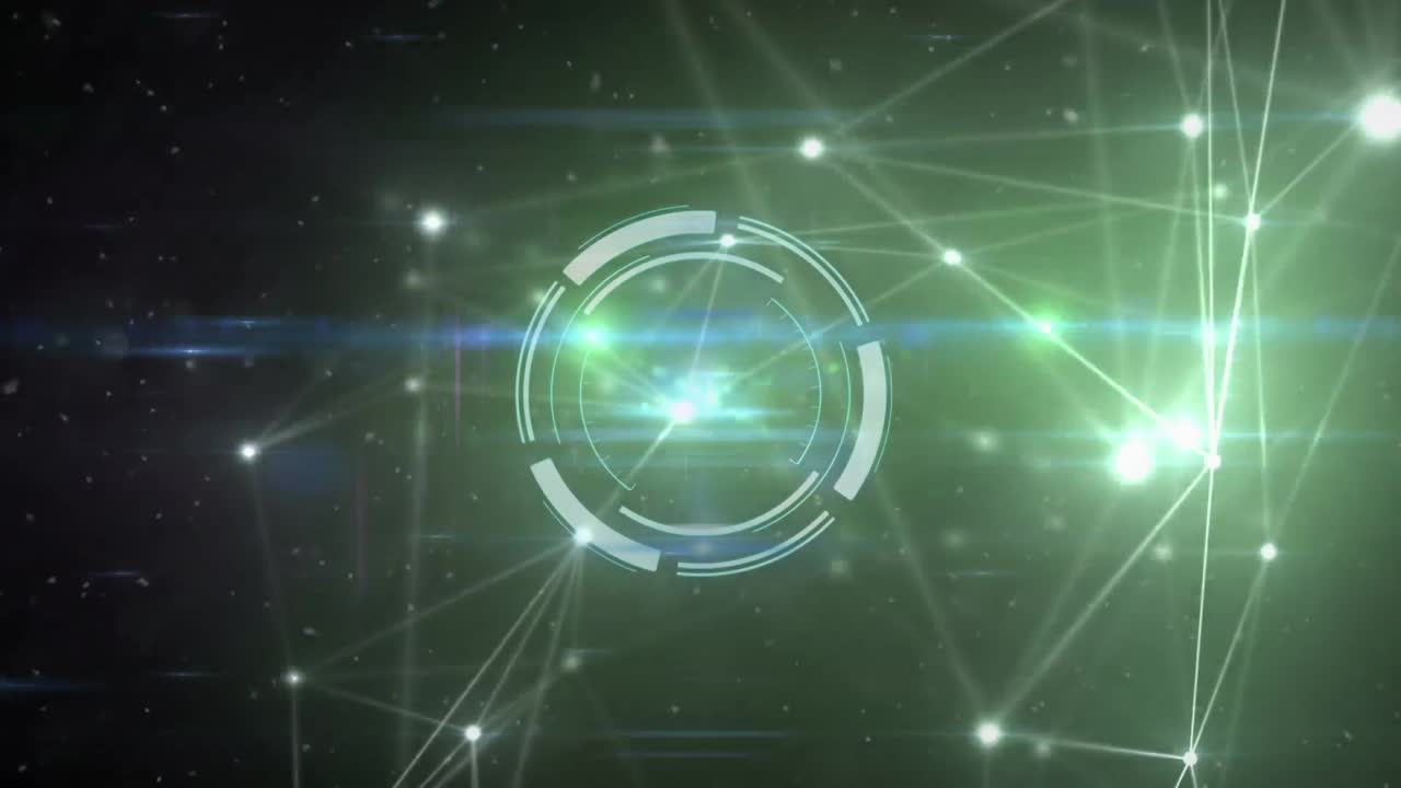 연결 네트워크를 통해 범위 스캐닝의 애니메이션