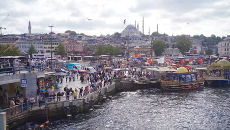 istanbul eminonu square time lapse.