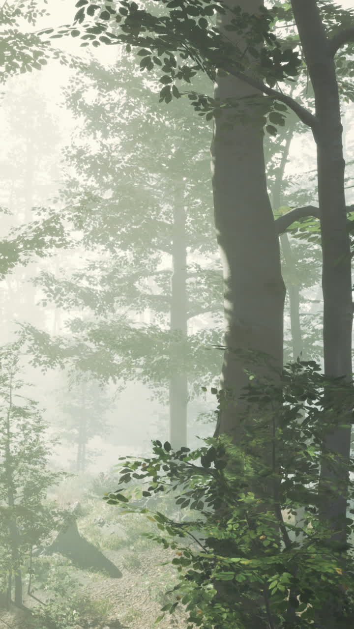 안개 숲의 장면