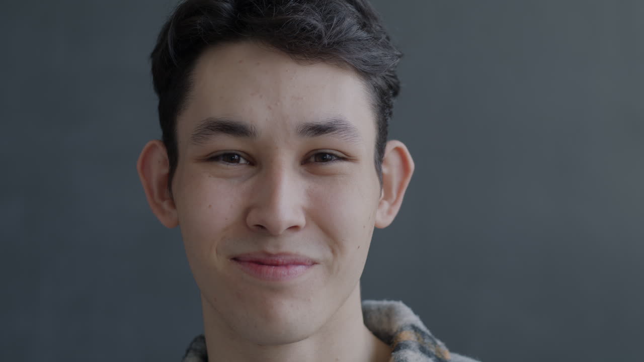 Smiling young adult portrait