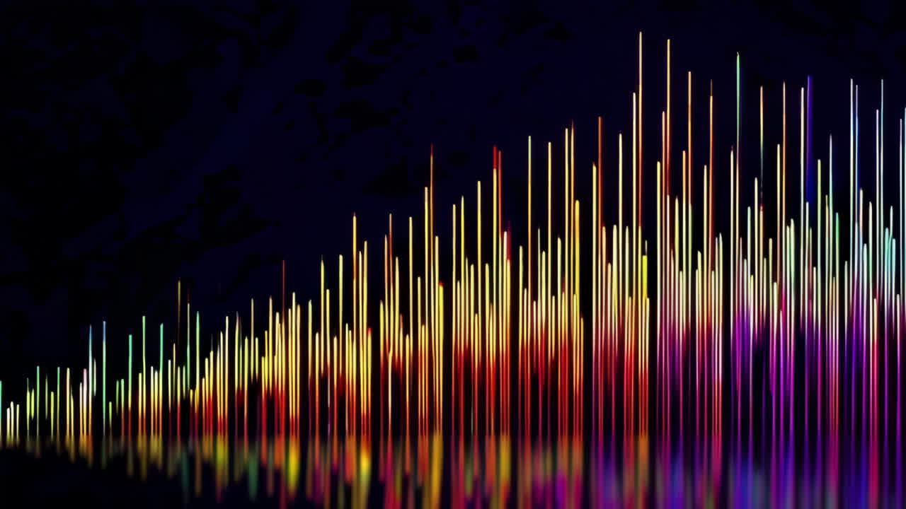 Colorful Abstract Audio Visualization