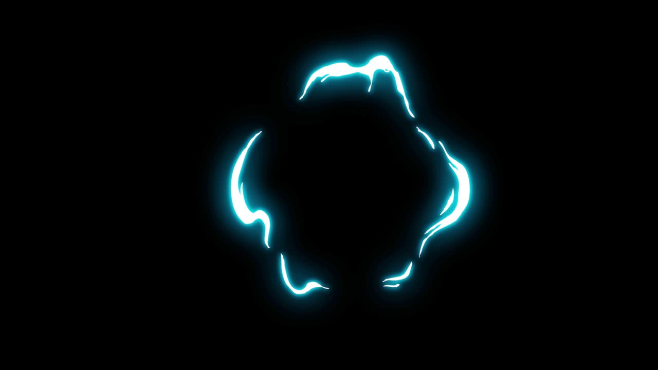 Radiant Comic Energy Explosion Isolated On Black Background