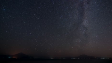 night sky timelapse, showing the stars and constellations moving across the night sky