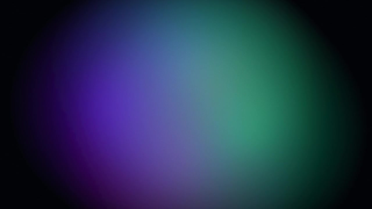 Abstract Motion Background with Soft Glowing Green and Purple Light