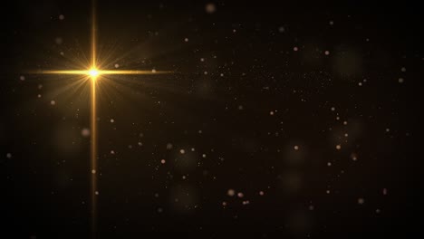 iluminación de cruz dorada en fondo oscuro