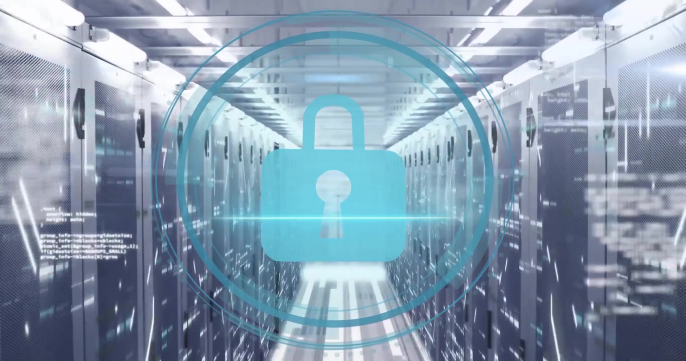 Animation of cyber security data processing over computer servers