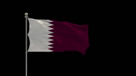 qatar verschillende vlaggen zwaaien nationale vlag op paal, tafel vlag