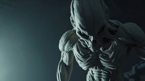 alien monster in dark setting