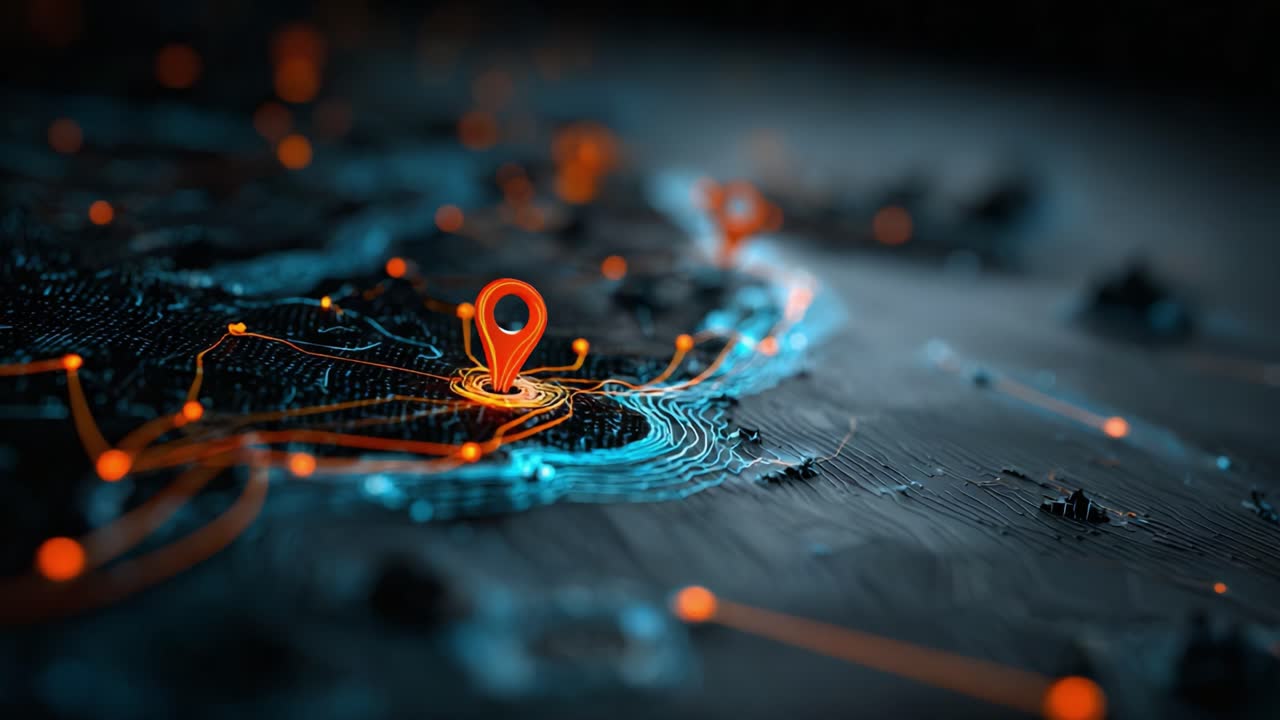Exploring Digital Navigation: A Dynamic Representation of Geolocation with Interactive Markers and Network Connectivity Highlights