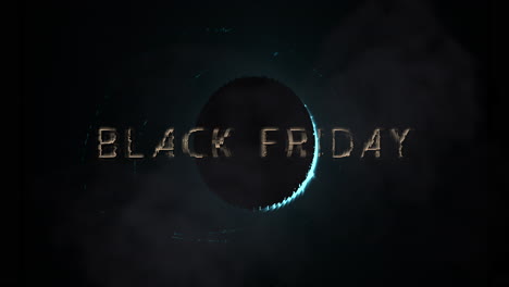 Black-Friday-with-planet-and-star-filed-in-galaxy