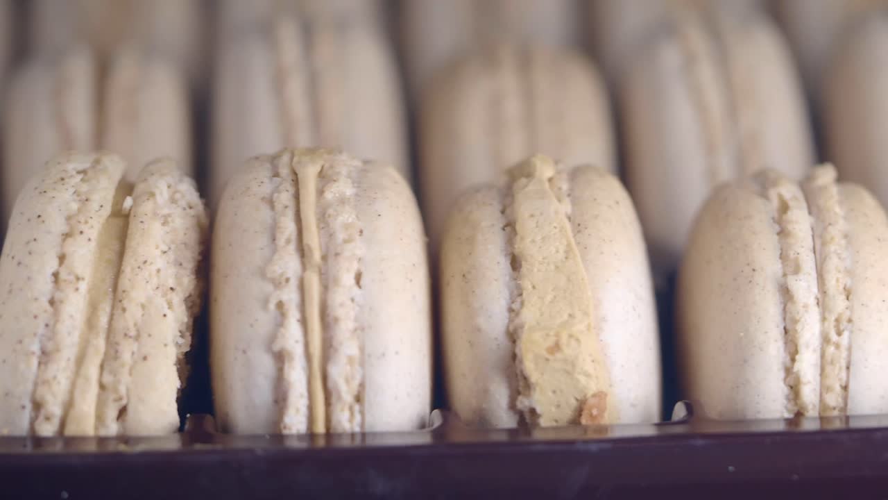 Close-up of French Macarons